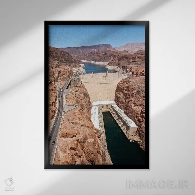 تابلو دکوراتیو Black Canyon, Colorado River, Nevada اثر پانورامیک ایمجز - نمای قابدار مشکی