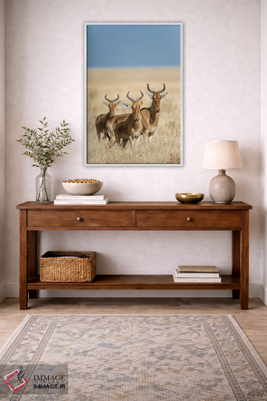 تابلو دکوراتیو Serengeti National Park, Tanzania" - "هارته بیس ها، پار… اثر پانورامیک ایمجز - D2W