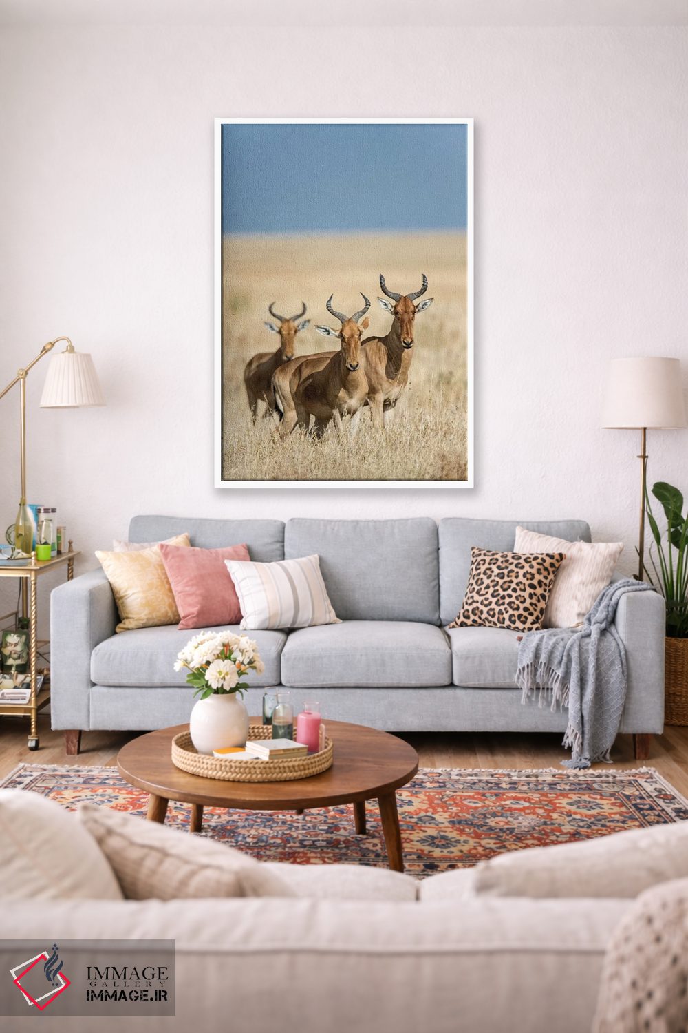 تابلو دکوراتیو Serengeti National Park, Tanzania" - "هارته بیس ها، پار… اثر پانورامیک ایمجز - D1W
