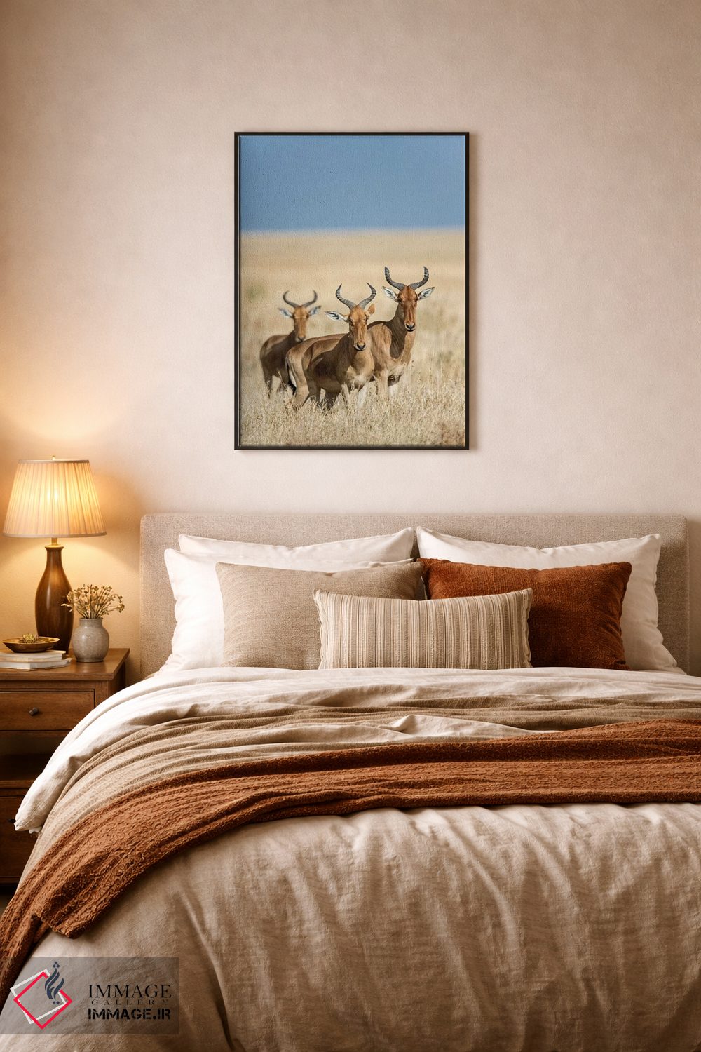 تابلو دکوراتیو Serengeti National Park, Tanzania" - "هارته بیس ها، پار… اثر پانورامیک ایمجز - D5B