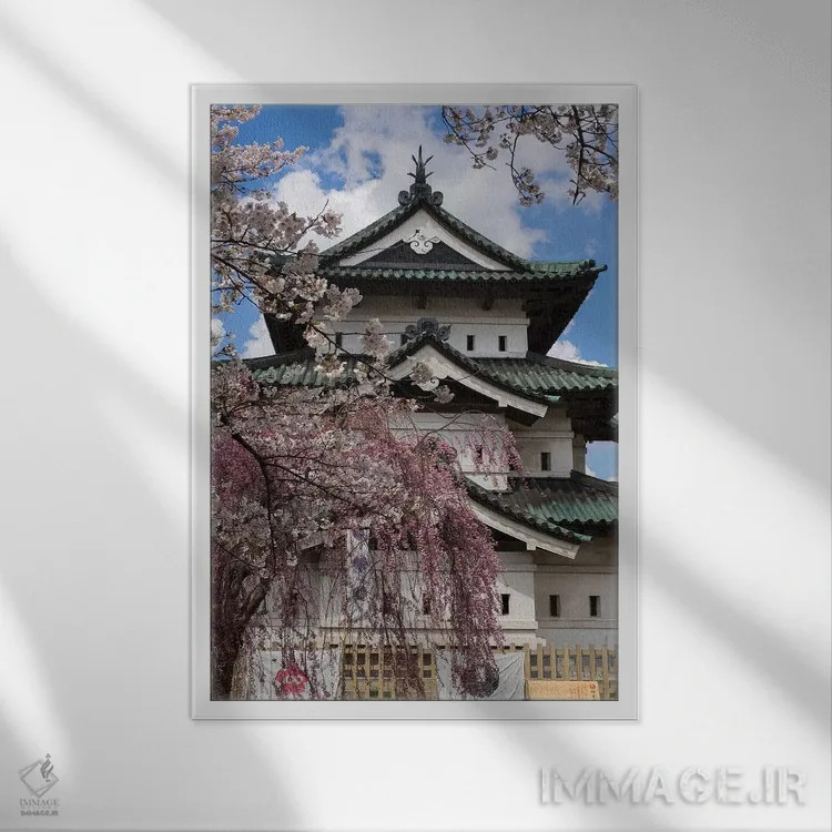 تابلو دکوراتیو Hirosaki Park, Hirosaki, Aomori Prefecture, Japan" - "ق… اثر پانورامیک ایمجز - نمای قابدار سفید