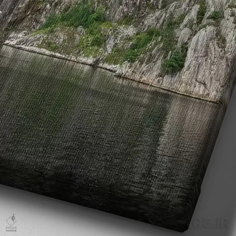 تابلو دکوراتیو Preikestolen, Hogsfjord, Forsand, Norway" - "نمای زاویه… اثر پانورامیک ایمجز - نمای نزدیک بافت بوم