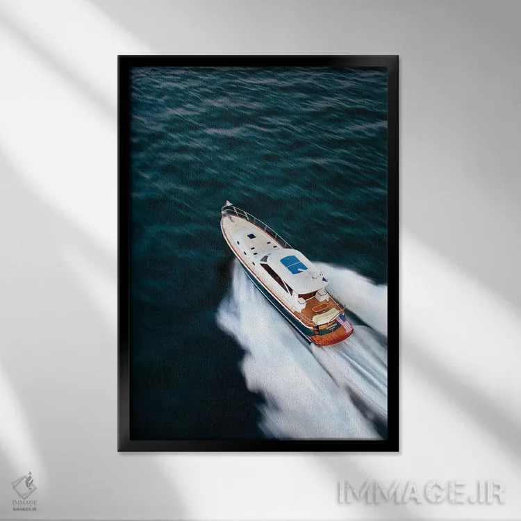 تابلو دکوراتیو Newport, Rhode Island, USA II" - "قایق بادبانی هانت ۵۲… اثر پانورامیک ایمجز - نمای قابدار مشکی