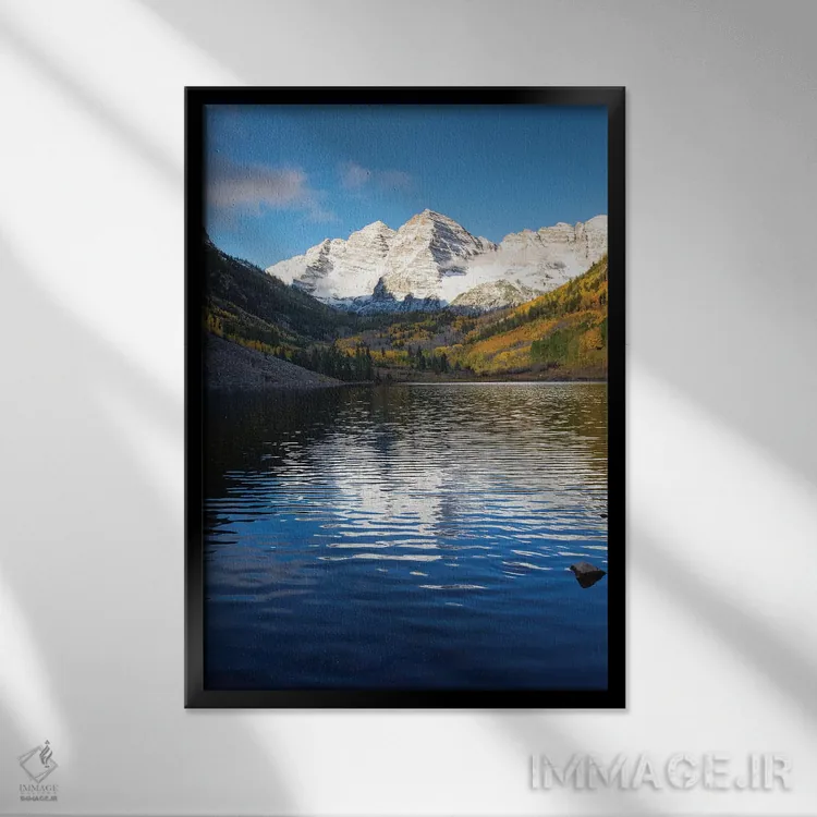 تابلو دکوراتیو Maroon Bells, Maroon Creek Valley, Aspen, Pitkin County… اثر پانورامیک ایمجز - نمای قابدار مشکی