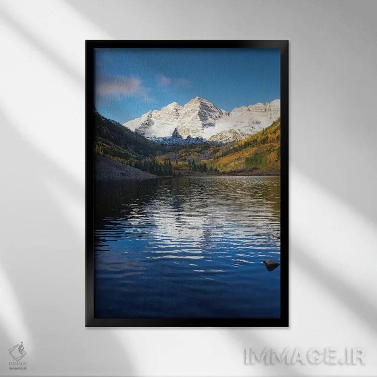 تابلو دکوراتیو Maroon Bells, Maroon Creek Valley, Aspen, Pitkin County… اثر پانورامیک ایمجز - نمای قابدار مشکی