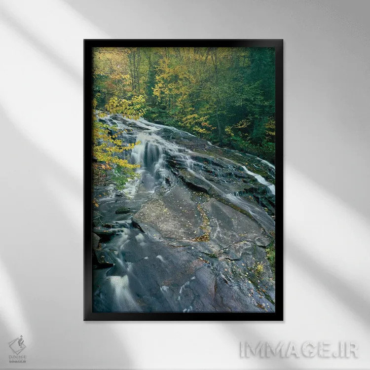 تابلو دکوراتیو Winooski River, Marshfield, Washington County, Vermont… اثر پانورامیک ایمجز - نمای قابدار مشکی