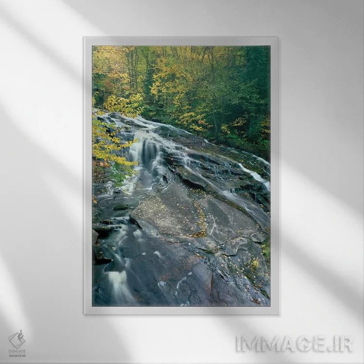 تابلو دکوراتیو Winooski River, Marshfield, Washington County, Vermont… اثر پانورامیک ایمجز - نمای قابدار سفید