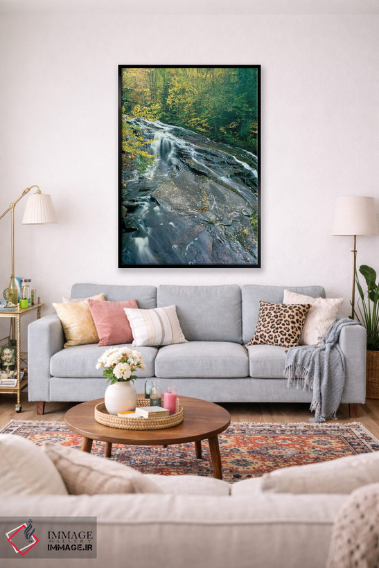 تابلو دکوراتیو Winooski River, Marshfield, Washington County, Vermont… اثر پانورامیک ایمجز - D1B