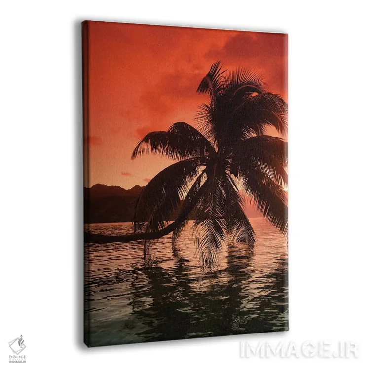 تابلو دکوراتیو Moorea, Tahiti, French Polynesia I" - "درختان نخل در هن… اثر پانورامیک ایمجز - نمای پرسپکتیو محصول