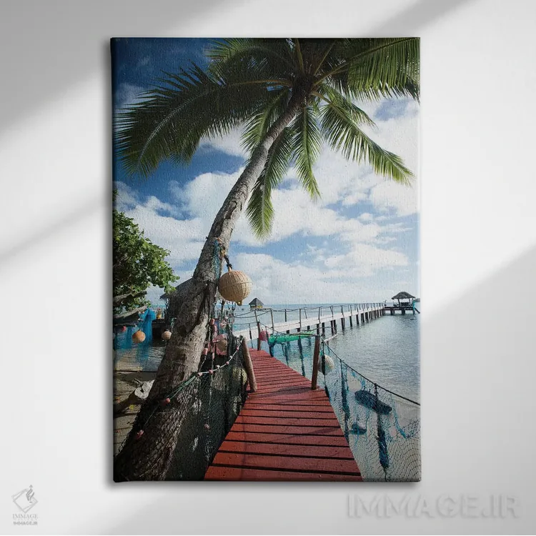 تابلو دکوراتیو Bora Bora, Society Islands, French Polynesia" - "درختان… اثر پانورامیک ایمجز - نمای روبهرو روی دیوار