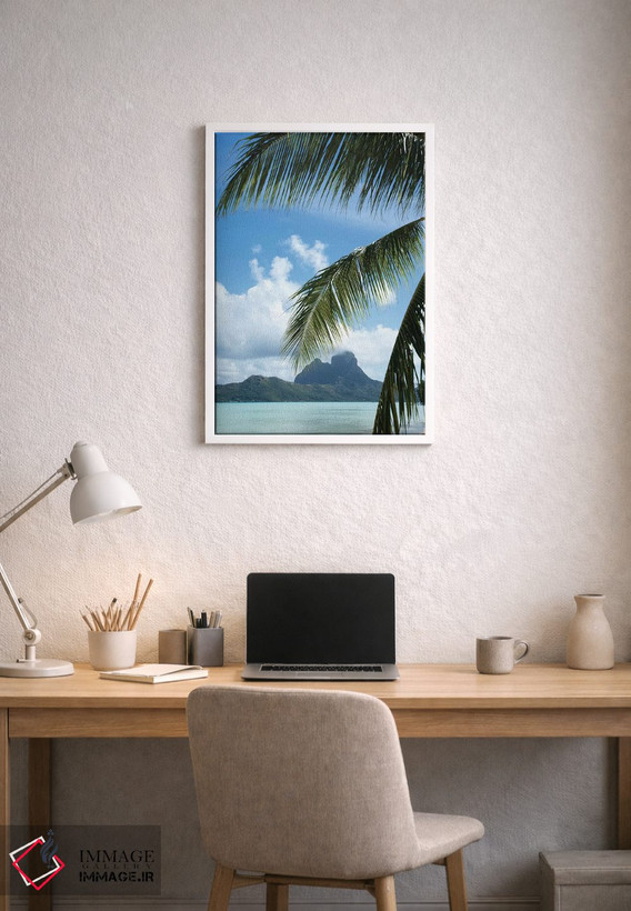 تابلو دکوراتیو Bora Bora, Society Islands, French Polynesia" - "درخت ن… اثر پانورامیک ایمجز - D1W