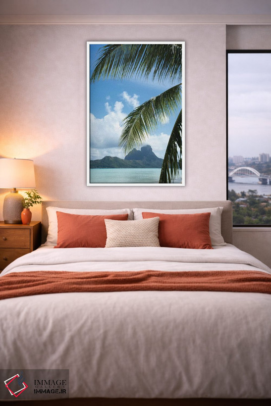 تابلو دکوراتیو Bora Bora, Society Islands, French Polynesia" - "درخت ن… اثر پانورامیک ایمجز - D3W