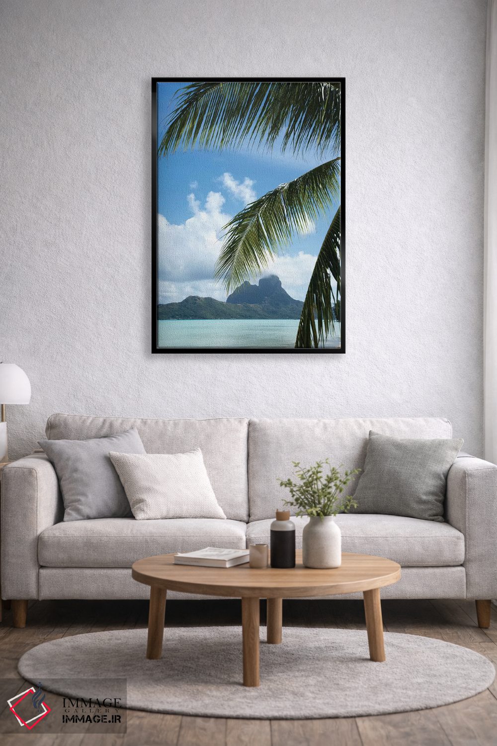 تابلو دکوراتیو Bora Bora, Society Islands, French Polynesia" - "درخت ن… اثر پانورامیک ایمجز - D5B