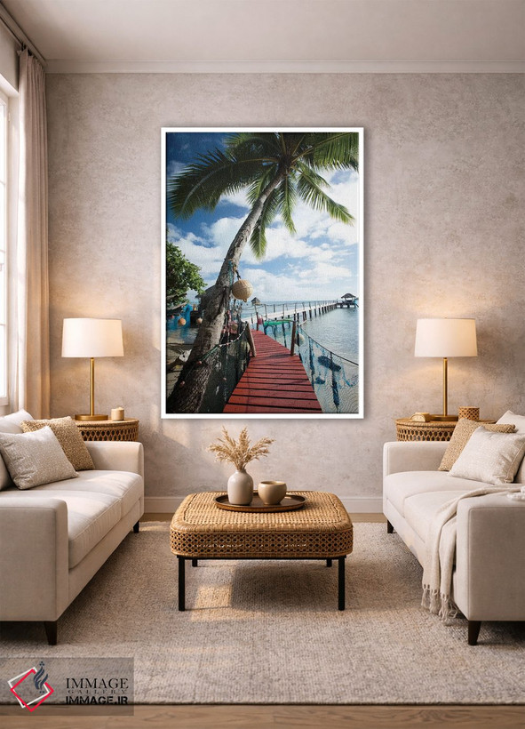 تابلو دکوراتیو Bora Bora, Society Islands, French Polynesia" - "درختان… اثر پانورامیک ایمجز - D1W