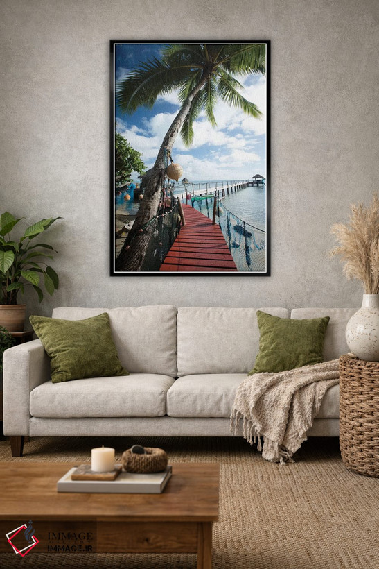 تابلو دکوراتیو Bora Bora, Society Islands, French Polynesia" - "درختان… اثر پانورامیک ایمجز - D2B