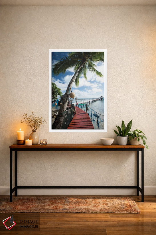 تابلو دکوراتیو Bora Bora, Society Islands, French Polynesia" - "درختان… اثر پانورامیک ایمجز - D4W