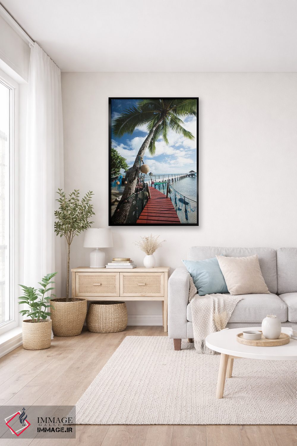 تابلو دکوراتیو Bora Bora, Society Islands, French Polynesia" - "درختان… اثر پانورامیک ایمجز - D5B
