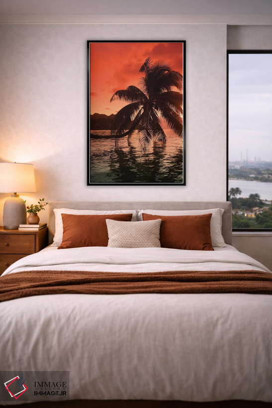 تابلو دکوراتیو Moorea, Tahiti, French Polynesia I" - "درختان نخل در هن… اثر پانورامیک ایمجز - D5B