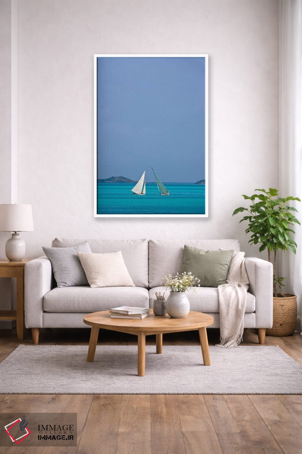 تابلو دکوراتیو Georgetown, Great Exuma Island, Bahamas I" - "قایق مساب… اثر پانورامیک ایمجز - D1W