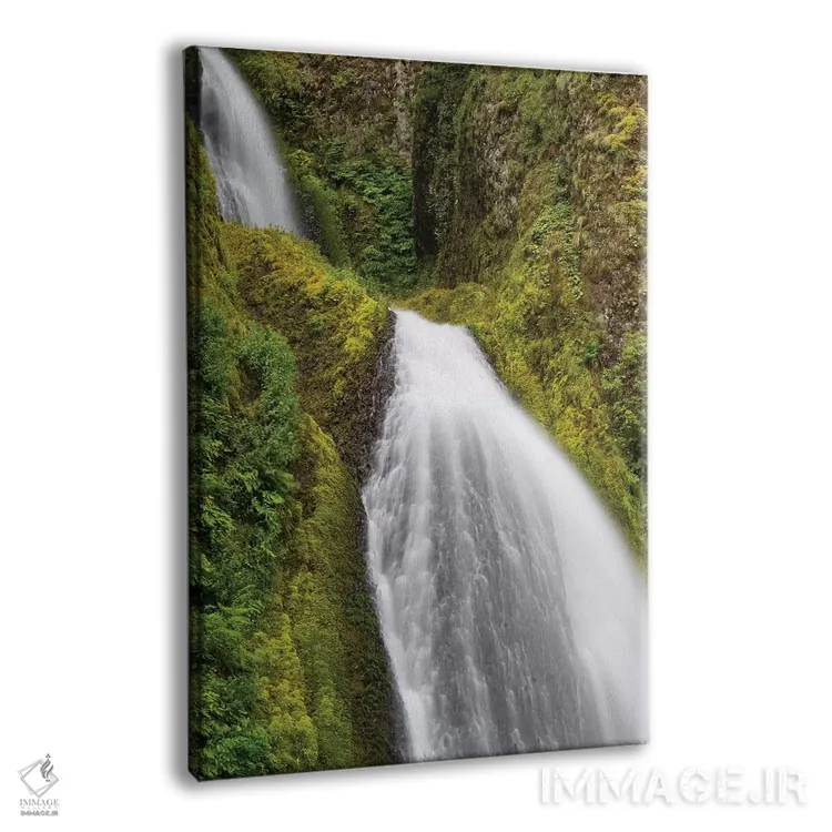 تابلو دکوراتیو Wahkeena Falls, Hood River, Oregon, USA II" - "آبشار در… اثر پانورامیک ایمجز - نمای پرسپکتیو محصول