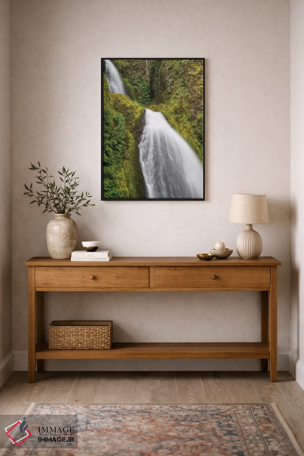 تابلو دکوراتیو Wahkeena Falls, Hood River, Oregon, USA II" - "آبشار در… اثر پانورامیک ایمجز - D1B
