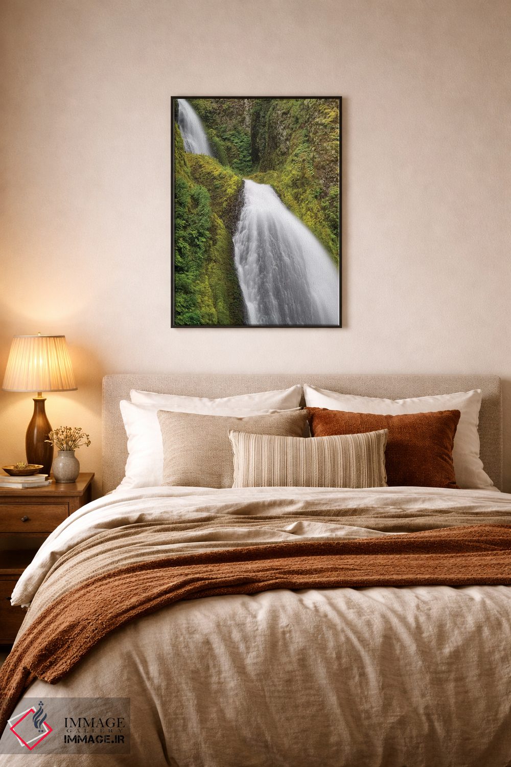 تابلو دکوراتیو Wahkeena Falls, Hood River, Oregon, USA II" - "آبشار در… اثر پانورامیک ایمجز - D6B