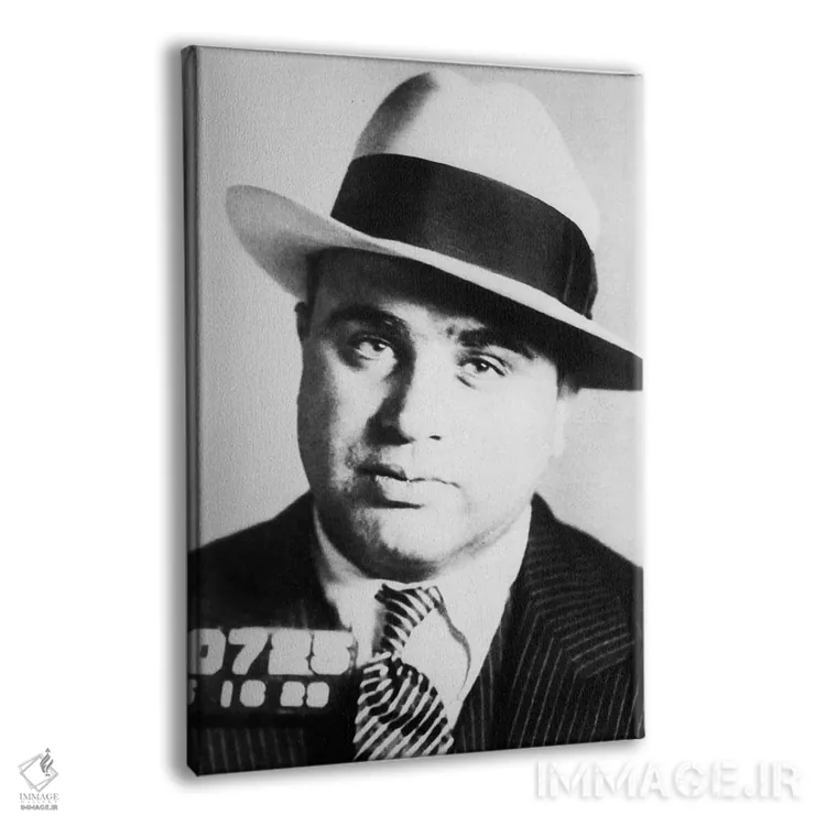 تابلو دکوراتیو عکس مخصوص زندان از گانگستر شیکاگو، آل کاپون، دهه ۱۹۲۰ اثر پانورامیک ایمجز - نمای پرسپکتیو محصول