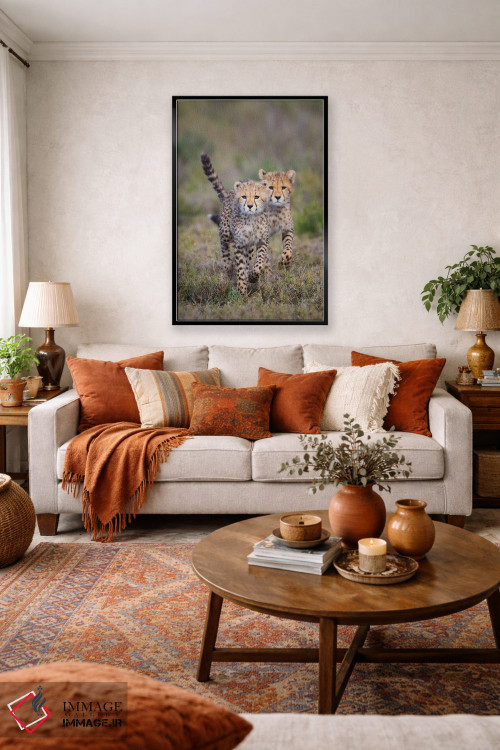 تابلو دکوراتیو Ngorongoro Conservation Area, Tanzania" - "گربه سانان چ… اثر پانورامیک ایمجز - D3B