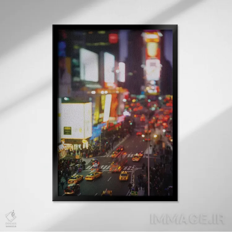 تابلو دکوراتیو Times Square, Manhattan, New York City, New York State… اثر پانورامیک ایمجز - نمای قابدار مشکی
