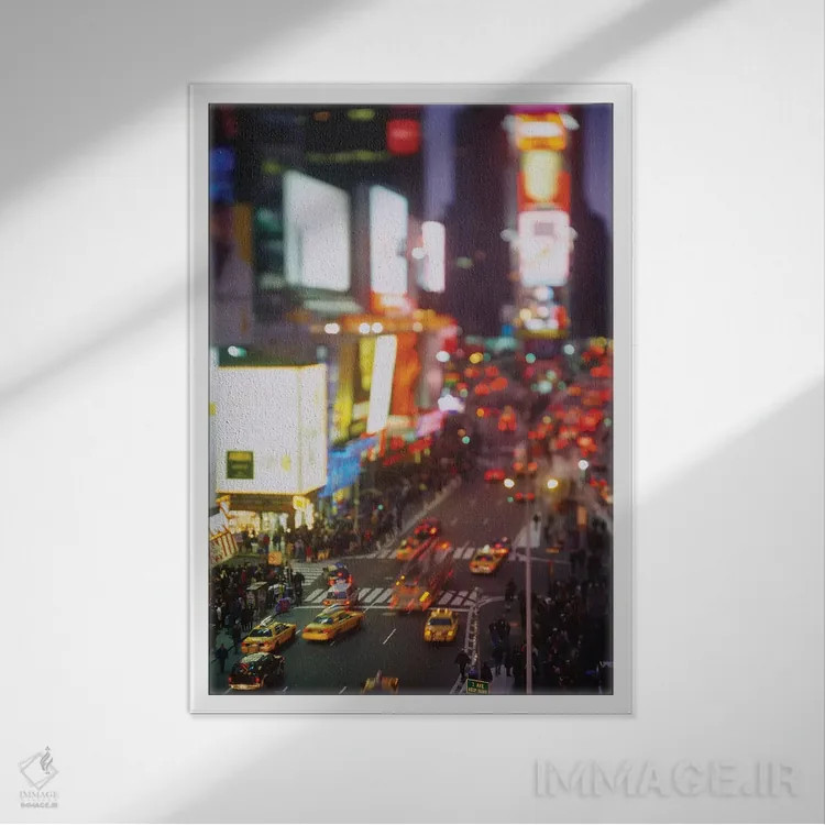 تابلو دکوراتیو Times Square, Manhattan, New York City, New York State… اثر پانورامیک ایمجز - نمای قابدار سفید