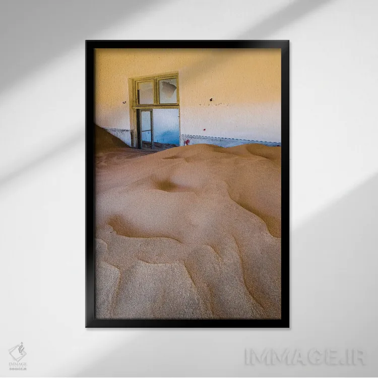 تابلو دکوراتیو Kolmanskop, Namib desert, Luderitz, Namibia, Africa"… اثر پانورامیک ایمجز - نمای قابدار مشکی