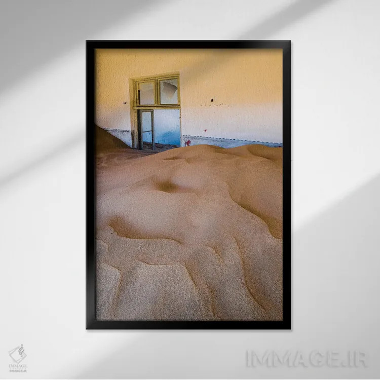 تابلو دکوراتیو Kolmanskop, Namib desert, Luderitz, Namibia, Africa"… اثر پانورامیک ایمجز - نمای قابدار مشکی