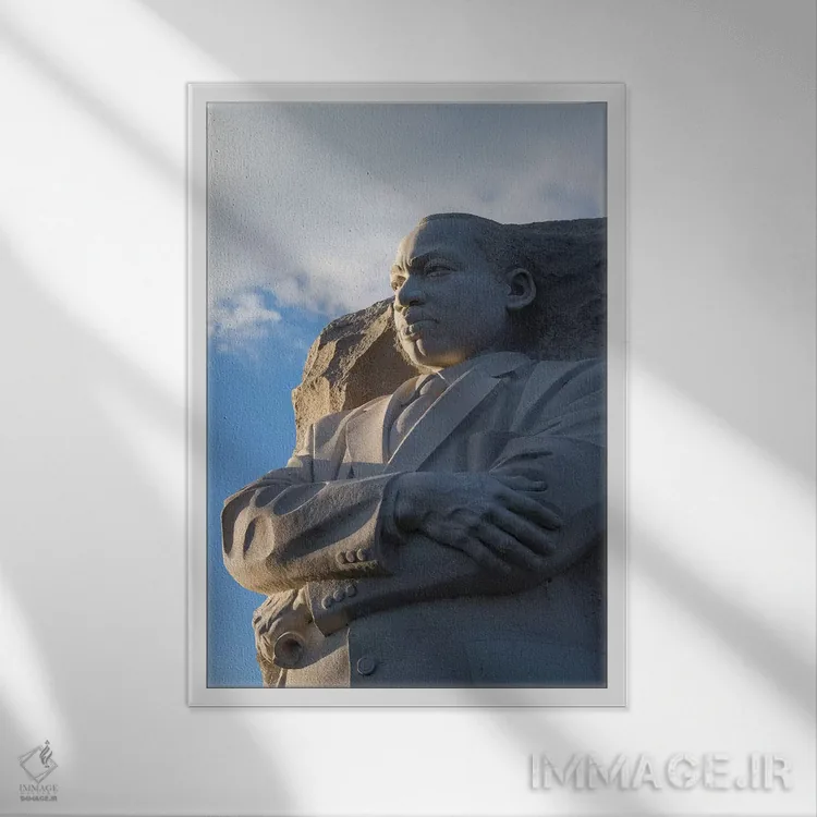 تابلو دکوراتیو National Mall, Washington DC, USA" - "یادبود مارتین لوت… اثر پانورامیک ایمجز - نمای قابدار سفید