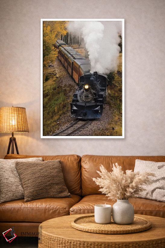 تابلو دکوراتیو Cumbres & Toltec Scenic Railroad" - "قطار بخار و واگن ه… اثر پانورامیک ایمجز - D2W
