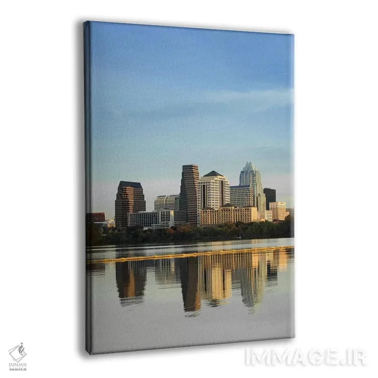 تابلو دکوراتیو Town Lake, Austin, Texas, USA #2,انعکاس ساختمان ها در آ… اثر پانورامیک ایمجز - نمای پرسپکتیو محصول