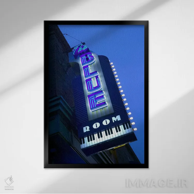 تابلو دکوراتیو 18th & Vine Historic Jazz District, Kansas City, Missou… اثر پانورامیک ایمجز - نمای قابدار مشکی