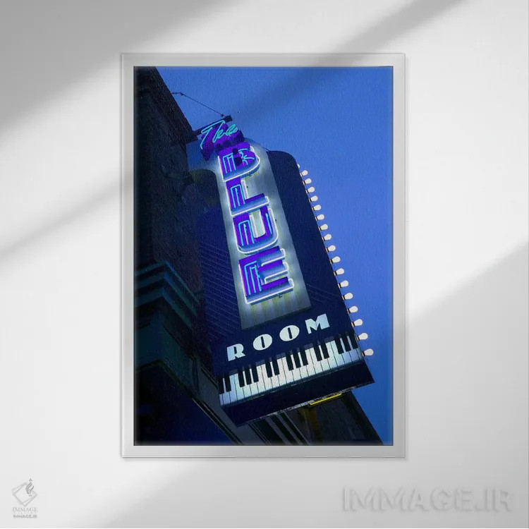 تابلو دکوراتیو 18th & Vine Historic Jazz District, Kansas City, Missou… اثر پانورامیک ایمجز - نمای قابدار سفید