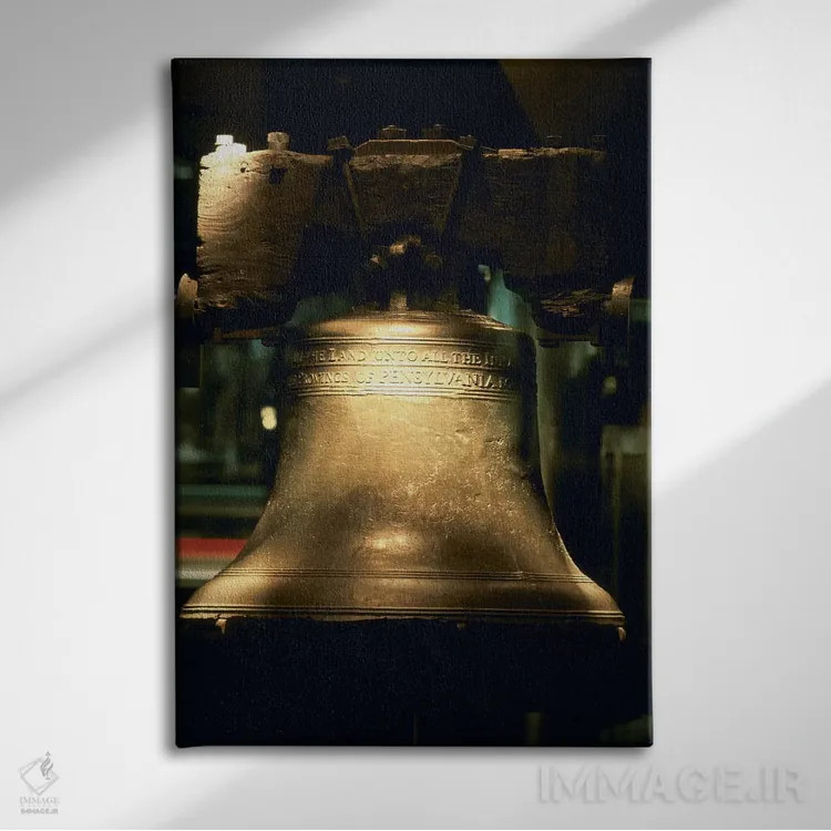تابلو دکوراتیو Liberty Bell, Philadelphia, Pennsylvania, USA,نمای نزدی… اثر پانورامیک ایمجز - نمای روبهرو روی دیوار