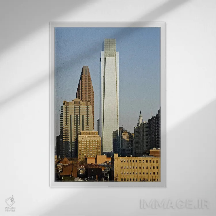 تابلو دکوراتیو City Hall, William Penn Statue, Center City, Philadelph… اثر پانورامیک ایمجز - نمای قابدار سفید