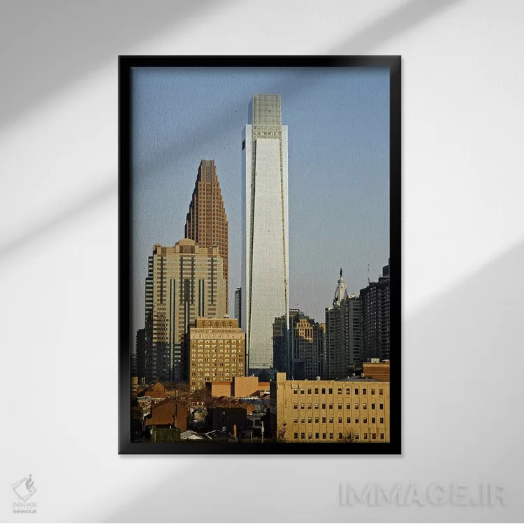 تابلو دکوراتیو City Hall, William Penn Statue, Center City, Philadelph… اثر پانورامیک ایمجز - نمای قابدار مشکی