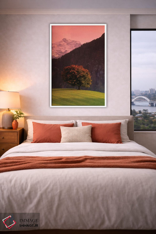 تابلو دکوراتیو Swiss Alps, Switzerland,درخت تنها در دامنه کوه، آلپ سوئ… اثر پانورامیک ایمجز - D4W