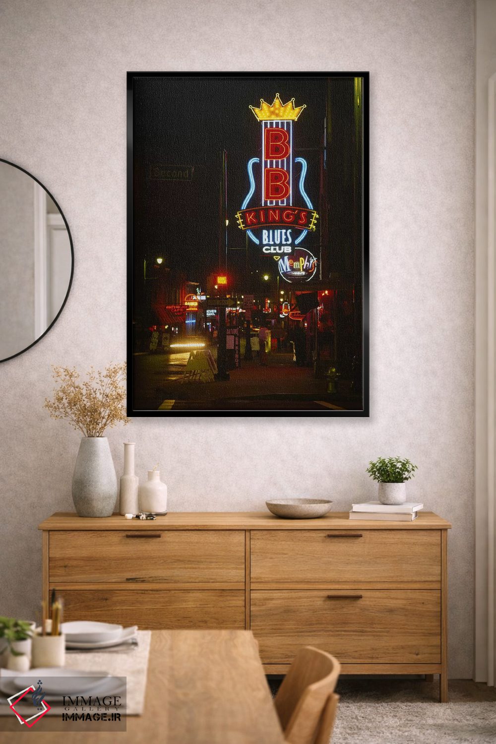تابلو دکوراتیو B. B. King's Blues Club, Memphis, Shelby County, Tennes… اثر پانورامیک ایمجز - D3B