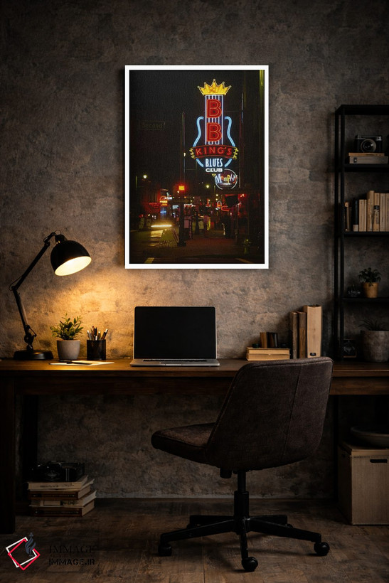 تابلو دکوراتیو B. B. King's Blues Club, Memphis, Shelby County, Tennes… اثر پانورامیک ایمجز - D6W