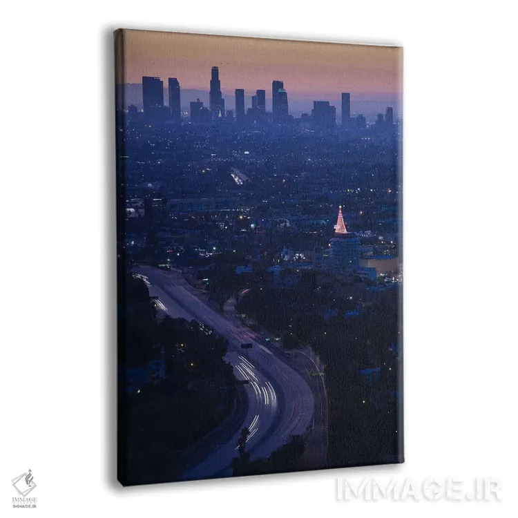تابلو دکوراتیو Hollywood Freeway, Hollywood, Los Angeles, California… اثر پانورامیک ایمجز - نمای پرسپکتیو محصول