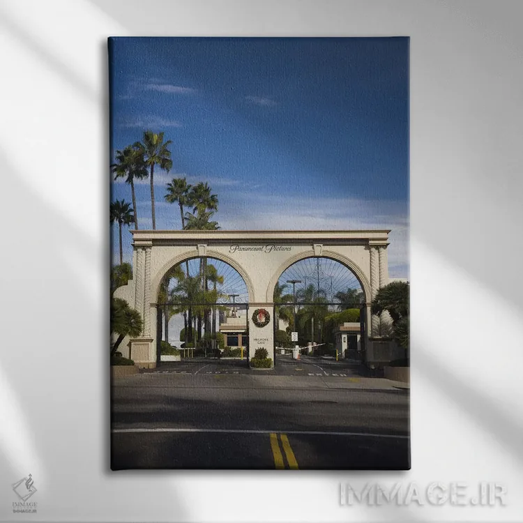 تابلو دکوراتیو Paramount Studios, Melrose Avenue, Hollywood, Los Angel… اثر پانورامیک ایمجز - نمای روبهرو روی دیوار