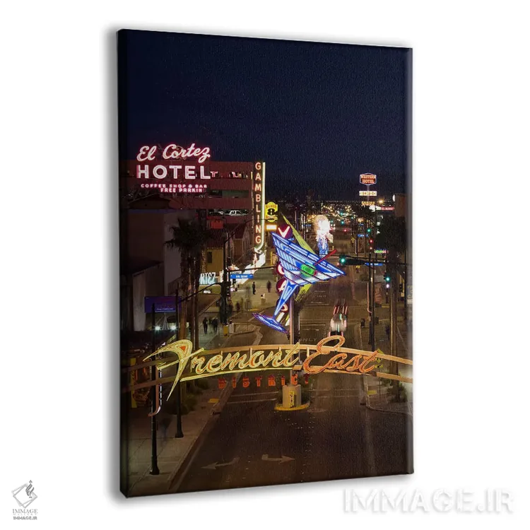 تابلو دکوراتیو El Cortez, Fremont Street, The Strip, Las Vegas, Nevada… اثر پانورامیک ایمجز - نمای پرسپکتیو محصول