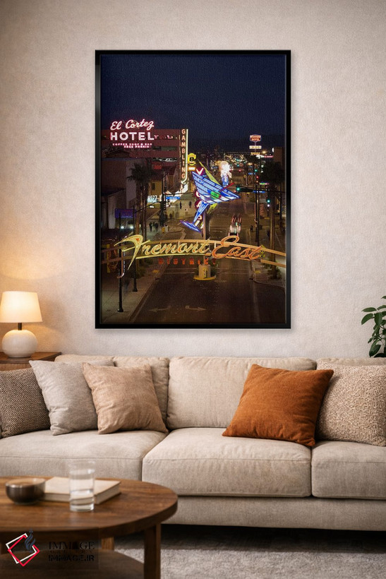 تابلو دکوراتیو El Cortez, Fremont Street, The Strip, Las Vegas, Nevada… اثر پانورامیک ایمجز - D1B