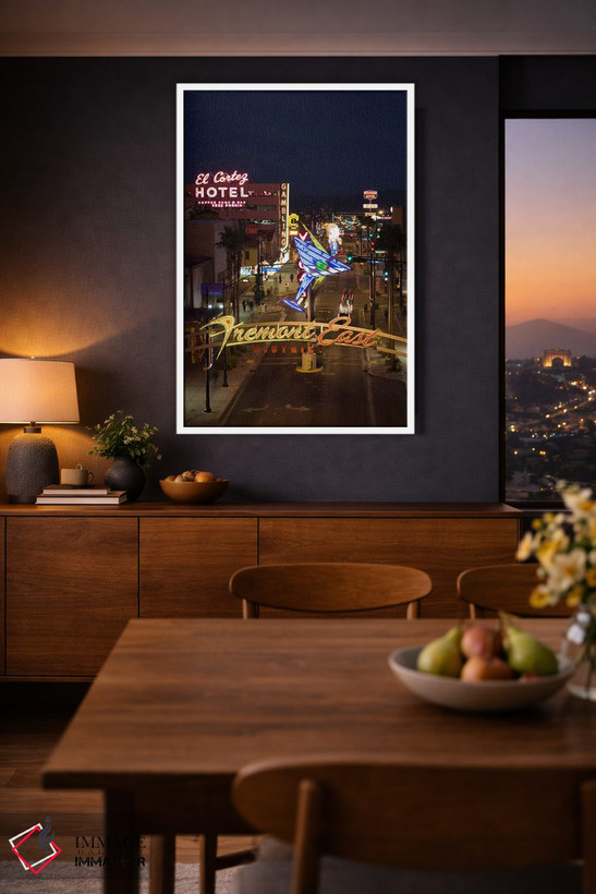 تابلو دکوراتیو El Cortez, Fremont Street, The Strip, Las Vegas, Nevada… اثر پانورامیک ایمجز - D3W