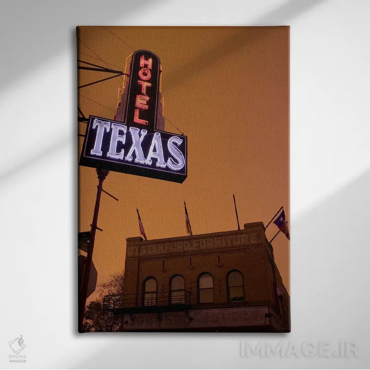 تابلو دکوراتیو Fort Worth Stockyards, Fort Worth, Texas, USA,نمای زاوی… اثر پانورامیک ایمجز - نمای روبهرو روی دیوار