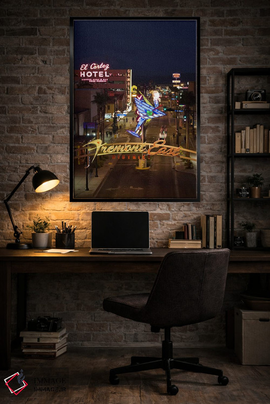 تابلو دکوراتیو El Cortez, Fremont Street, The Strip, Las Vegas, Nevada… اثر پانورامیک ایمجز - D4B